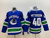 Youth Canucks 40 Elias Pettersson Blue Adidas Jersey,baseball caps,new era cap wholesale,wholesale hats
